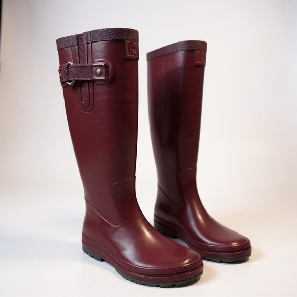 Helly Hansen Shoes - Helly Hansen W Veierland 2 Burgundy Rubber Tall Rain Boots Women US 6 EU 36 UK 4